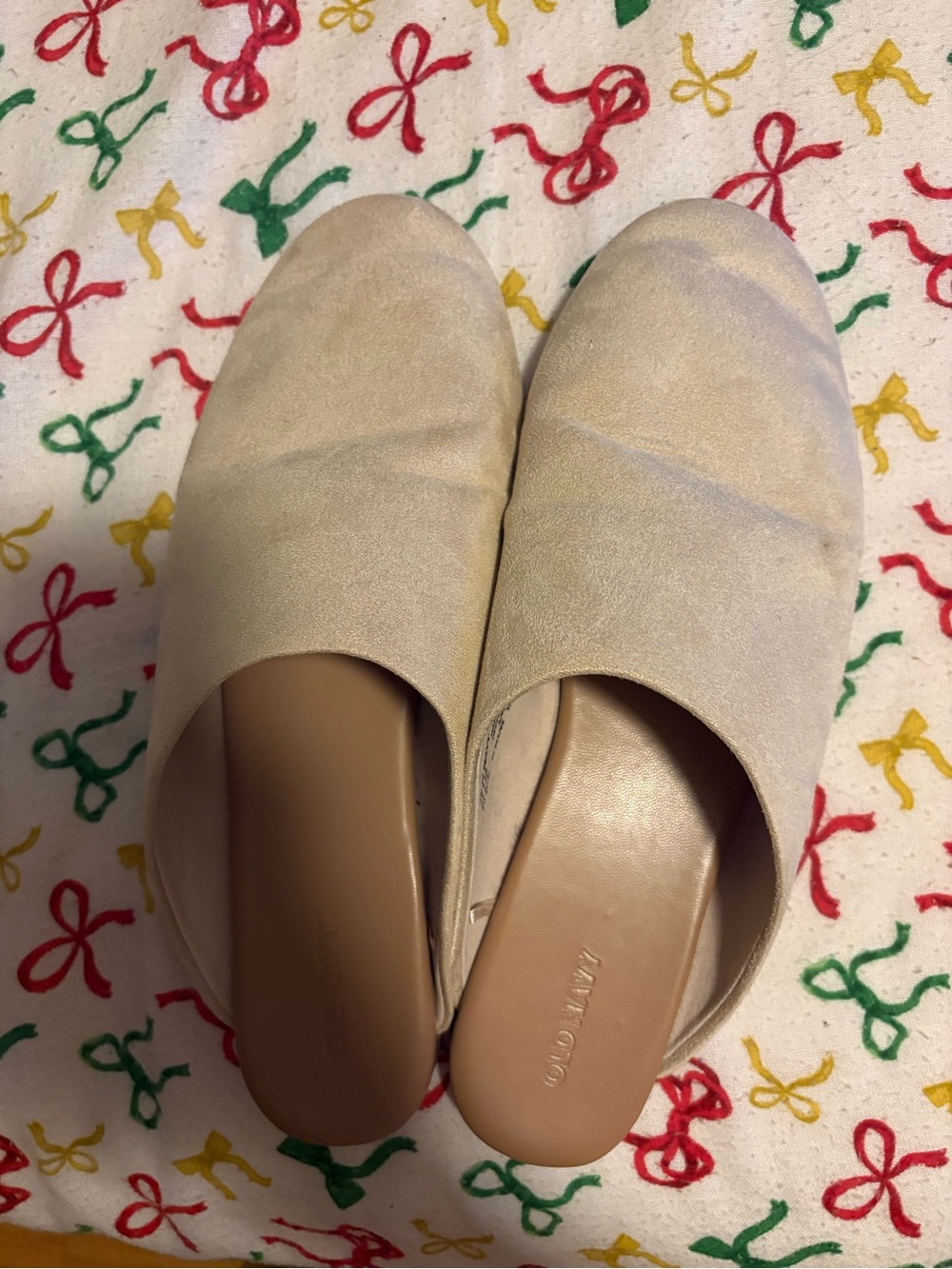 Old Navy Metallic Gold Slip-On Women’s Mules
